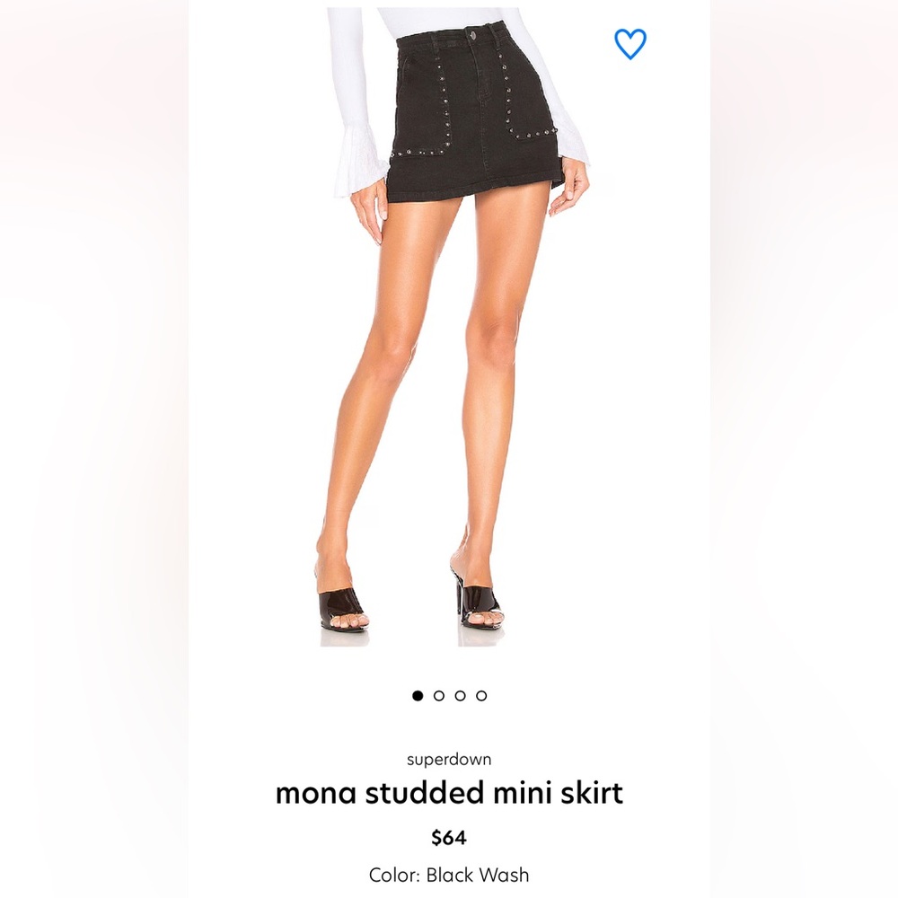 Superdown NWT Mona Studded Mini Skirt